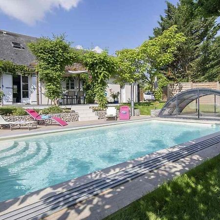 Au Coeur Du Bien-Etre, Gite Avec Piscine Chauffee Et Couverte, Spa, Sauna, Massages Monteaux Exteriér fotografie